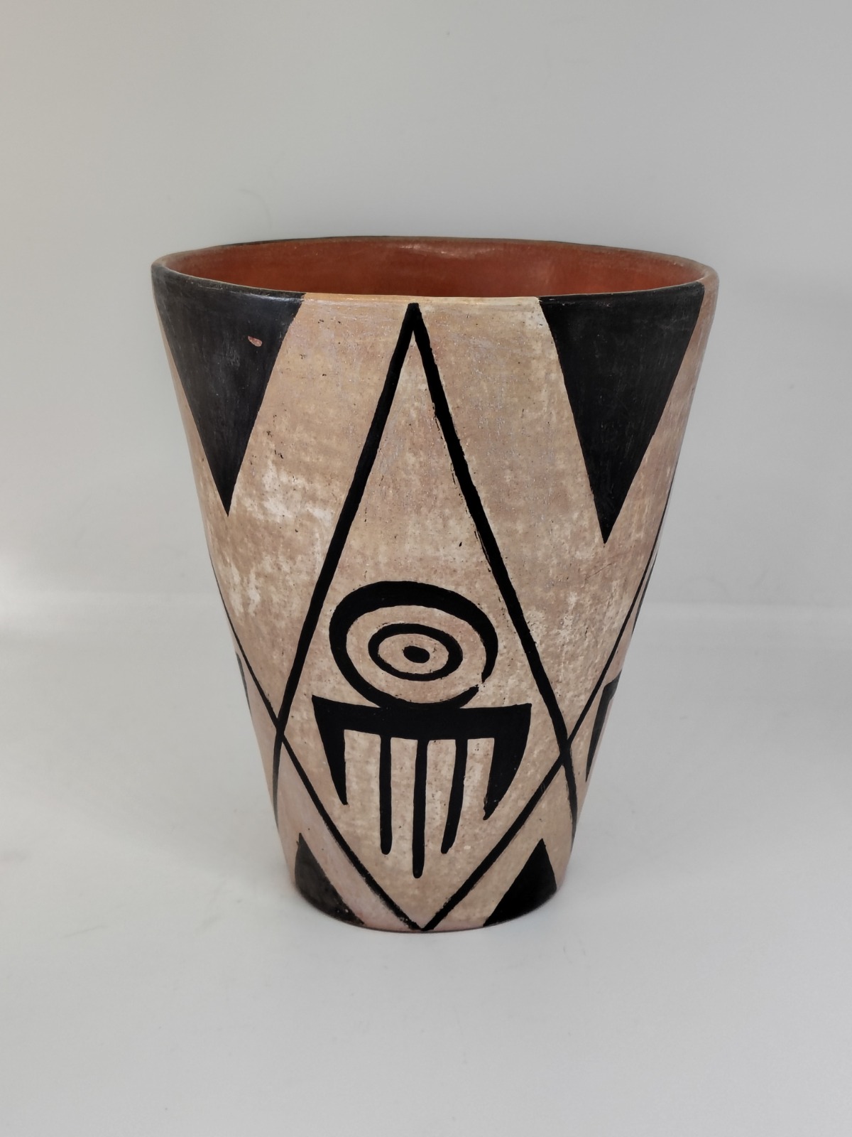 Vaso Engobado Con Pájaros