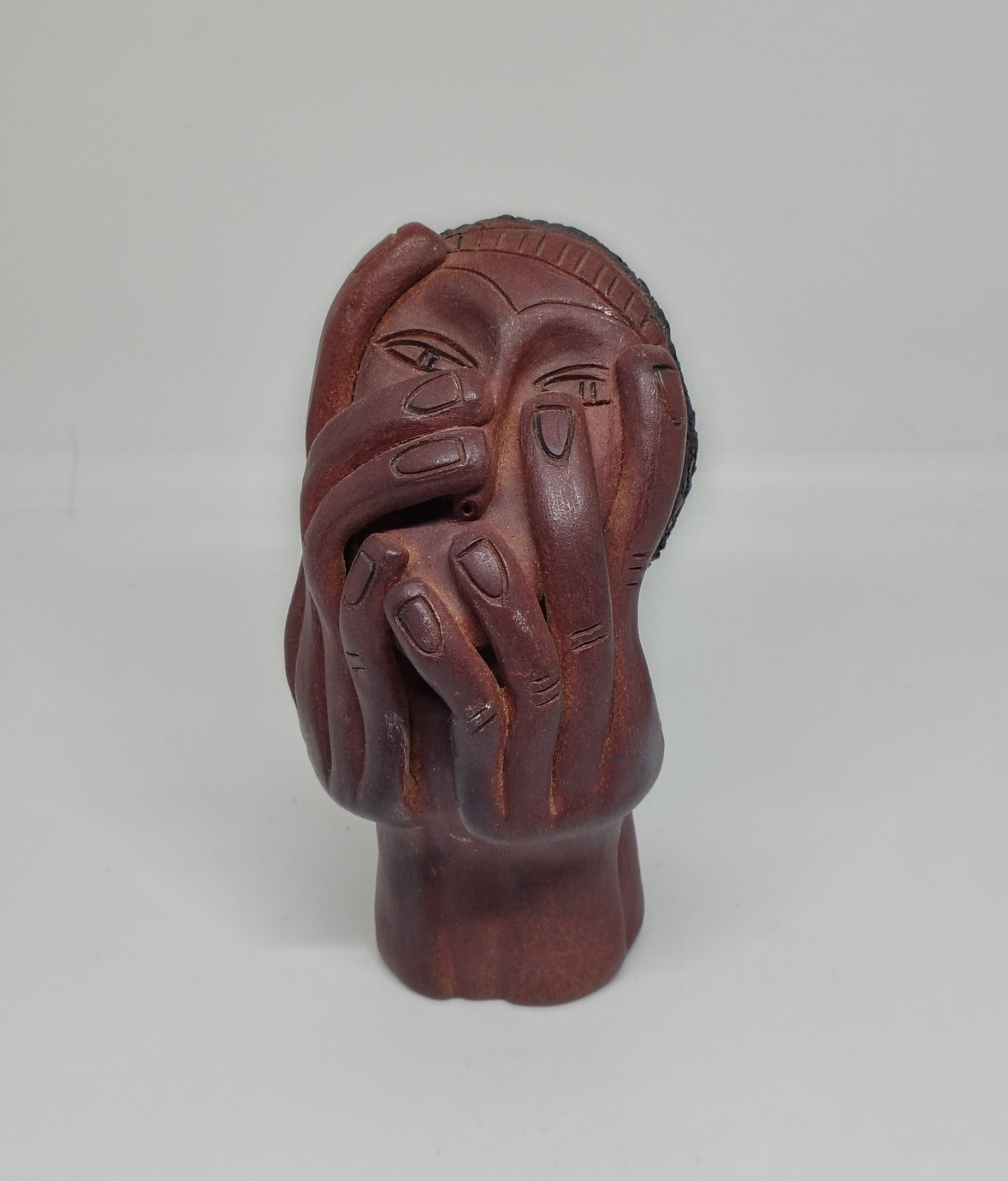 Escultura Manos Óxido De Hierro